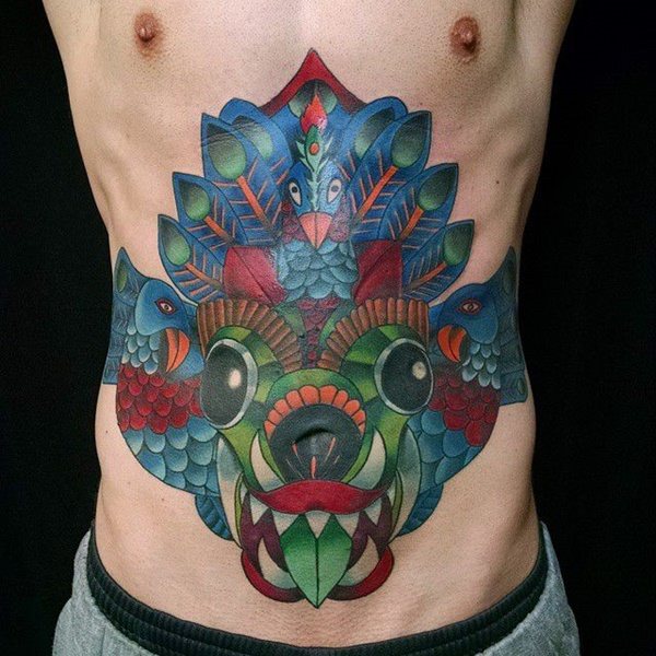 tatuaje abdomen barriga 467