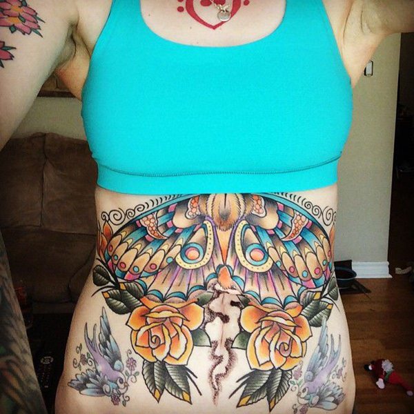 tatuaje abdomen barriga 480