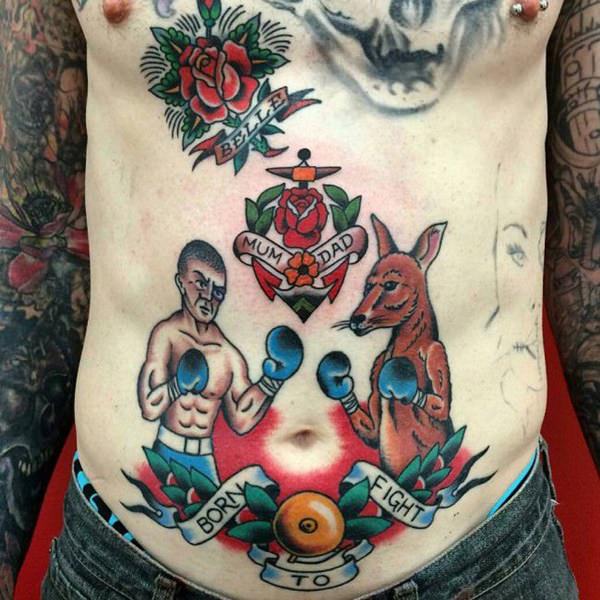 tatuaje abdomen barriga 493
