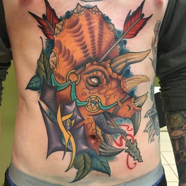 tatuaje abdomen barriga 506