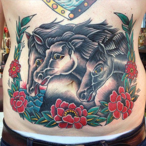 tatuaje abdomen barriga 584