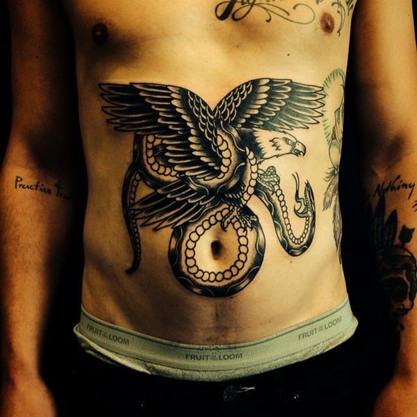 tatuaje abdomen barriga 64