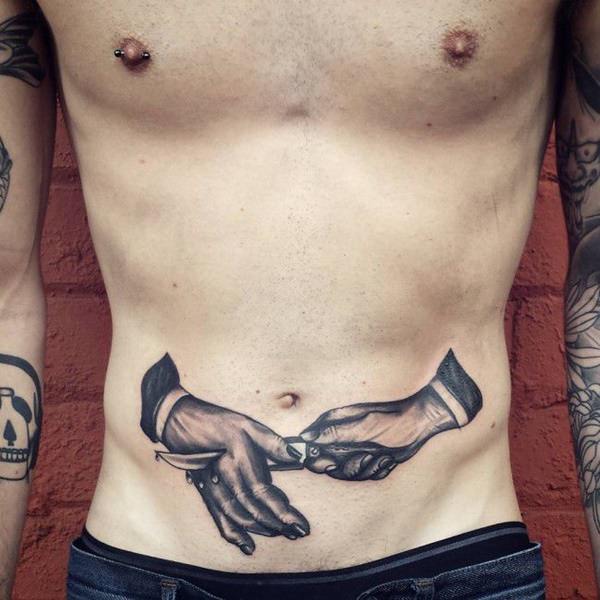 tatuaje abdomen barriga 675