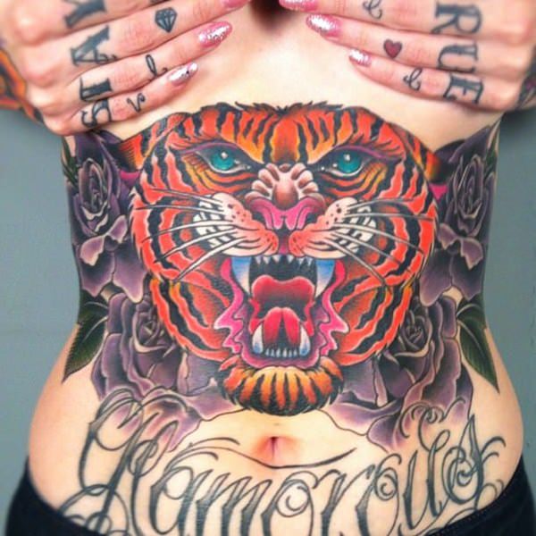 tatuaje abdomen barriga 701
