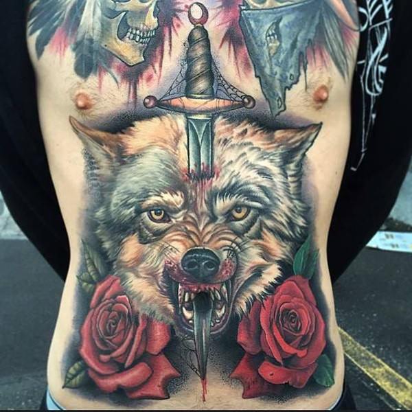 tatuaje abdomen barriga 870