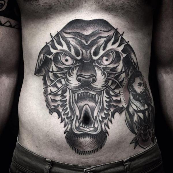tatuaje abdomen barriga 90