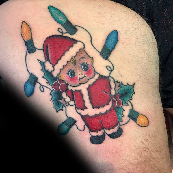 tatuaje luces navidad 33