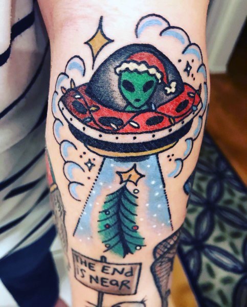 tatuaje luces navidad 47