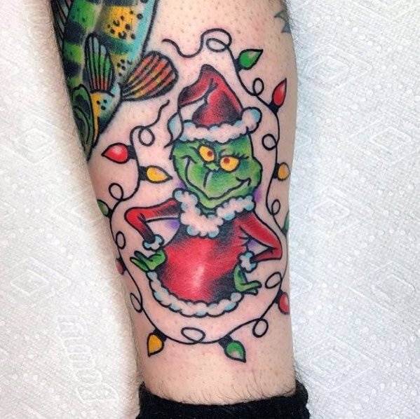 tatuaje luces navidad 59